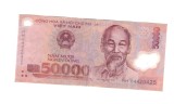 Bancnota Vietman 50000 dong 2003-2025, polymer, circulata, stare relativ buna