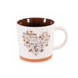 Cumpara ieftin Cana cafea portelan alb maro &Oslash; 9,5 cm x 9 H, 350 ml