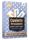 Cuvinte frecvente pentru citit rapid de la 401 la 600 |, Gama