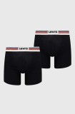 Levi&#039;s boxeri 2-pack barbati, culoarea negru