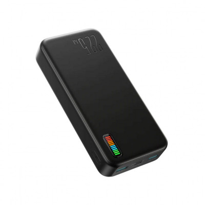 Power Bank JoyRoom Dazzling Series (JR-QP195) - 2xUSB, Type-C, Micro-USB, LED for Battery Check, 22.5W, 20000mAh - Black foto