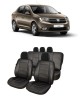 Set huse scaune piele perforata Dacia Logan (2012-2022), Umbrella
