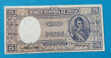 5 Pesos - Bancnota veche anii 1950 Chile - piesa SUPERBA