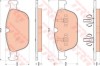 Set placute frana,frana disc VOLVO XC90 I (2002 - 2016) TRW GDB1821