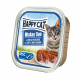 Happy Cat Minkas Duo - carne de vită și somon sălbatic 100 g