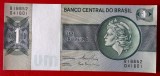 Brazilia 1 Cruzeiro ND (1975) P191Ac Sign. 20 aUNC / UNC **