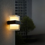 Aplica LED Exterior AMIRA, 2 Surse de lumina, Lumina Calda, Negru ModernLight Concept