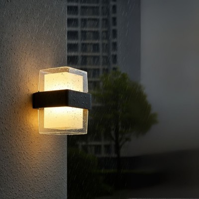 Aplica LED Exterior AMIRA, 2 Surse de lumina, Lumina Calda, Negru foto