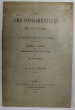 LES LOIS FONDAMENTALES DE L &#039;UNIVERS par LE PRINCE GRIGORI STOURDZA , TOME I : L &#039;ESPACE , 1898