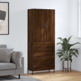 Cumpara ieftin Dulap &icirc;nalt, stejar maro, 69,5x34x180 cm, lemn compozit