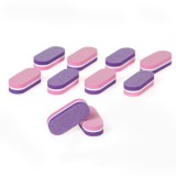 Pile de unghii tip buffer, Set 10 buc, Lila-Roz, 4.5 cm, CMCLASS
