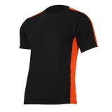 TRICOU BUMBAC MULTICOLOR / NEGRU-PORTOCALIU - M, LAHTI PRO, L4023002