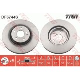 Set disc frana TRW DF6744S Fata