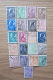 Lot Clasic 21 Timbre Romania Regele Ferdinand I Emisiunile Uzuale 1920-1927 Stampilate - RO1