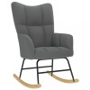 VidaXL Scaun balansoar, gri &icirc;nchis, material textil
