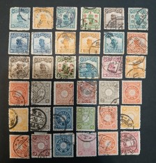 CHINA,JAPONIA-lot 1 clasic, fiscale---stampilate-