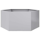 vidaXL Jardinieră de grădină 104x90x45 cm oțel galvanizat hexagonal 851134