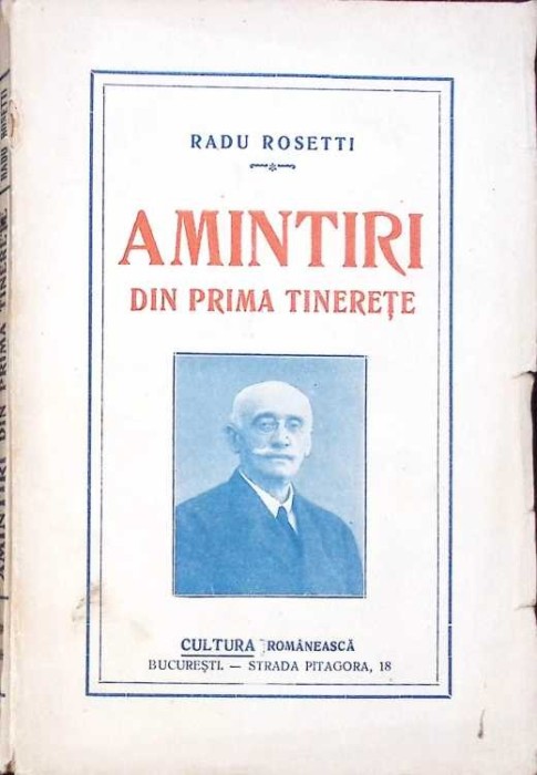 AMINTIRI DIN PRIMA TINERETE-RADU ROSETTI-332167