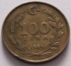 Turcia , 100 Lira 1989, Europa