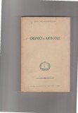 bnk ant Ov S Crohmalniceanu - Cronici si articole