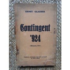 ERNST GLAESER - CONTINGENT `924