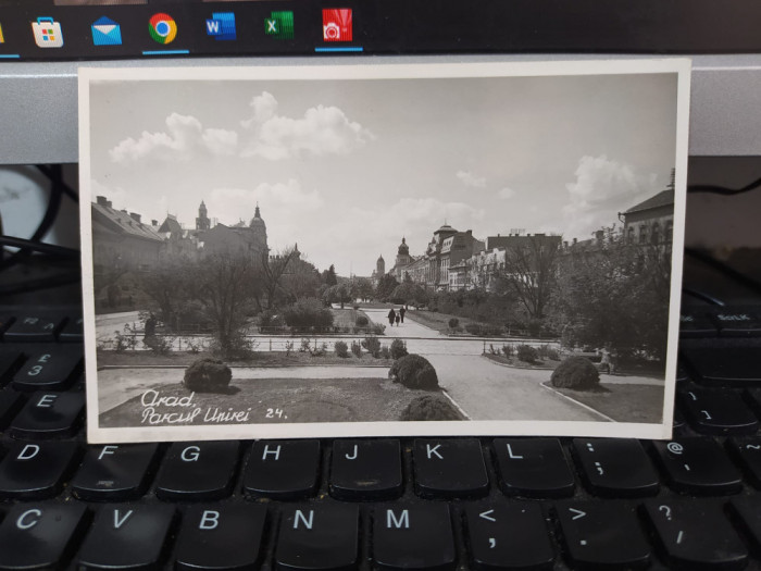 Arad, Parcul Unirei, nr. 24, circa 1938, foto Ruhm, necirculat, 205
