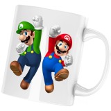 Cana alba personalizata &quot;Super Mario Bros Luigi Mario Odyssey&quot;, INOVATIX&reg;. 330ml, Oem