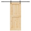 VidaXL Ușă glisantă cu set feronerie, 90x210 cm, lemn masiv de pin 3332745