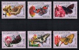 MOZAMBIC 2007 - Fluturi si flori /serie completa MNH