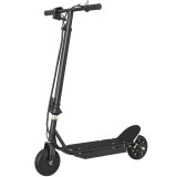 HOMCOM Trotinetă Electrică cu Afisaj pentru Baterie, Lumini, &Icirc;nălțime Reglabilă și Anvelope Mari din Cauciuc, 42x94x105-108 cm, Negru | Aosom Romania