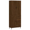 Dulap inalt, stejar maro, 69,5x34x180 cm, lemn compozit