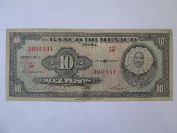 Mexic 10 Pesos 1963