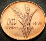 Cumpara ieftin Moneda FAO 10 KURUS - TURCIA, anul 1971 * cod 4942 - UNC / ATATURK !, Europa