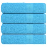 vidaXL Prosoape de duș 4 buc turcoaz 70x140 cm 360 g/m&sup2; 100% bumbac