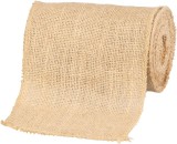 Panglica decorativa din iuta Strend Pro Garden, 15 cm x 9 m