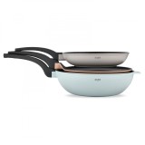 Set 3 oale din aluminiu cu acoperire antiaderenta Zass Gourmet ZG-ACS 03 Pastel - NOU