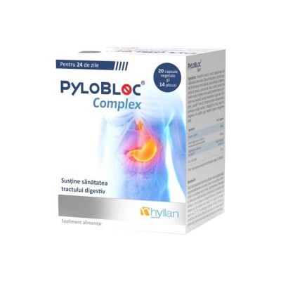 PyloBloc Complex 20 capsule cu 14 plicuri Hyllan foto