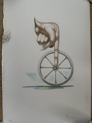 Jules Perahim L&amp;#039;Alphabet cromolitografie numerotata si semnata de autor foto