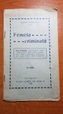 Revista - femeia criminala 1909 - de cesare lambroso