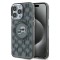 Husa MagSafe pentru Apple iPhone 15 Pro, Karl Lagerfeld, IML Monogram Karl &amp; Choupette&#039;s Heads, Neagra