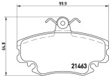 BREMBO P 68 038 PRIME LINE set placute frana,frana disc