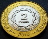 Moneda bimetal 2 PESOS - ARGENTINA, anul 2014 * cod 178, America Centrala si de Sud