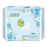 Absorbante Sensitive ultra subtiri Day&amp;Night, 10 bucati, Nateen