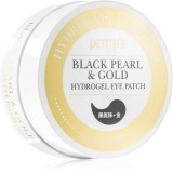 Petitf&eacute;e Black Pearl &amp; Gold masca hidrogel pentru ochi 60 buc