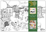 Plansa reutilizabila Funny Mat pentru colorat model Viata la ferma, 48x33.5 cm