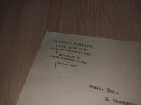 LEOPOLD SI KARL SCHINDL (arhitectura* arhitecti) Document semnat olograf, 1934