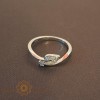 Inel din argint rodiat SIlver Leaf