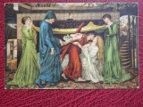 Pictura de Dante G. Rossetti - Visul lui Dante, vedere litho Stengel