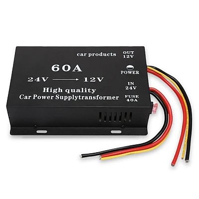 Convertor Auto 60A pentru Tensiune 24V - 12V foto