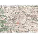 Harta Craiova si imprej., British Army, 1943, 50x70cm, repro